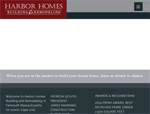 Tablet Screenshot of harborhomesbuilding.com